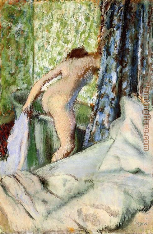 The Morning Bath painting - Edgar Degas The Morning Bath art painting